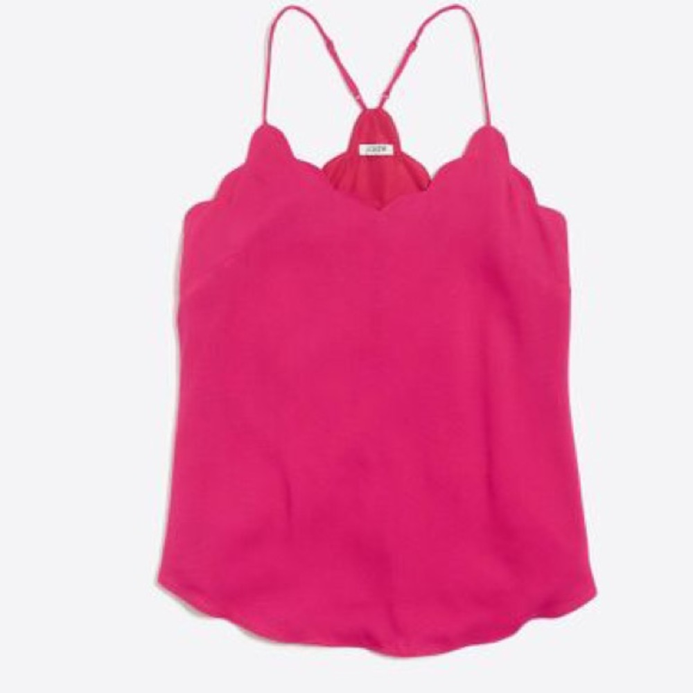 JCrew scalloped cami